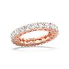 Picture of 3.00 Ct Round Cut Lab-Grown Diamond Eternity Wedding Band in Solid Gold For Women