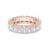 Picture of 4 Ct Radiant Cut Lab-Grown Diamond Eternity Wedding Band in Solid Gold For Women