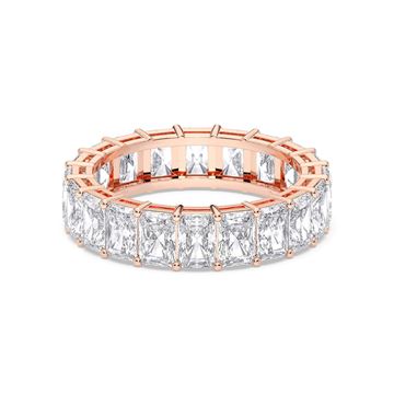 Picture of 4 Ct Radiant Cut Lab-Grown Diamond Eternity Wedding Band in Solid Gold For Women