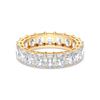 Picture of 4 Ct Radiant Cut Lab-Grown Diamond Eternity Wedding Band in Solid Gold For Women