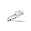 Picture of 3.00 Ct Round Cut Lab-Grown Diamond 3-Stone Ring in Solid Gold For Women