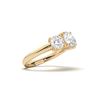 Picture of 3.00 Ct Round Cut Lab-Grown Diamond 3-Stone Ring in Solid Gold For Women