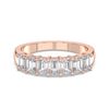 Picture of 1.5 Ct Radiant Cut Lab-Grown Diamond Half Eternity Wedding Band in Solid Gold For Women