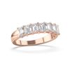 Picture of 1.5 Ct Radiant Cut Lab-Grown Diamond Half Eternity Wedding Band in Solid Gold For Women