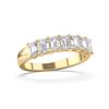 Picture of 1.5 Ct Radiant Cut Lab-Grown Diamond Half Eternity Wedding Band in Solid Gold For Women