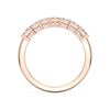 Picture of 1.5 Ct Radiant Cut Lab-Grown Diamond Half Eternity Wedding Band in Solid Gold For Women
