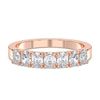 Picture of 1.00 Ct Oval Cut Lab-Grown Diamond Half Eternity in Solid Gold For Women