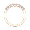 Picture of 1.00 Ct Oval Cut Lab-Grown Diamond Half Eternity in Solid Gold For Women